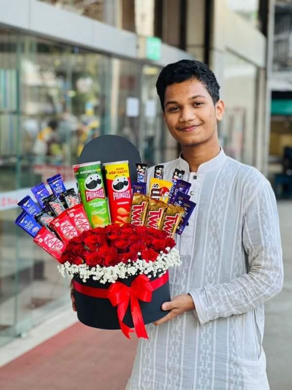 Chocolate with flower Box