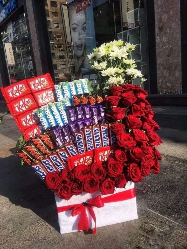 Luxury Chocolates & Flower Bucket