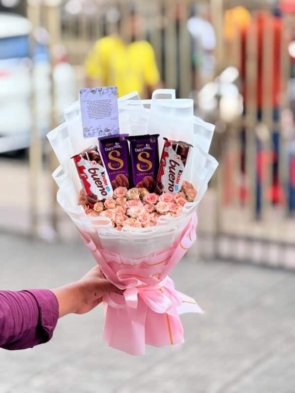 flowers Bouquet with Chocolate