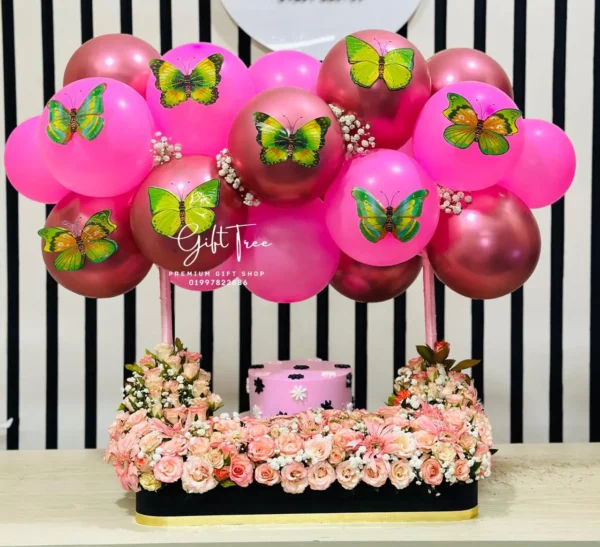 Lovely Balloon & Flower Hampers