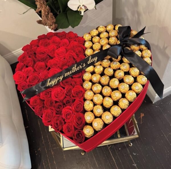 Ferrero Rocher with flower box