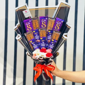 Premium Chocolate Bouquet with Dairy Milk Silk & Dark Chocolate