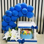 Luxury Blue & White Theme Gift Tray For Men