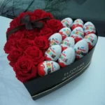 Kinder Joy & Red Roses Heart Box