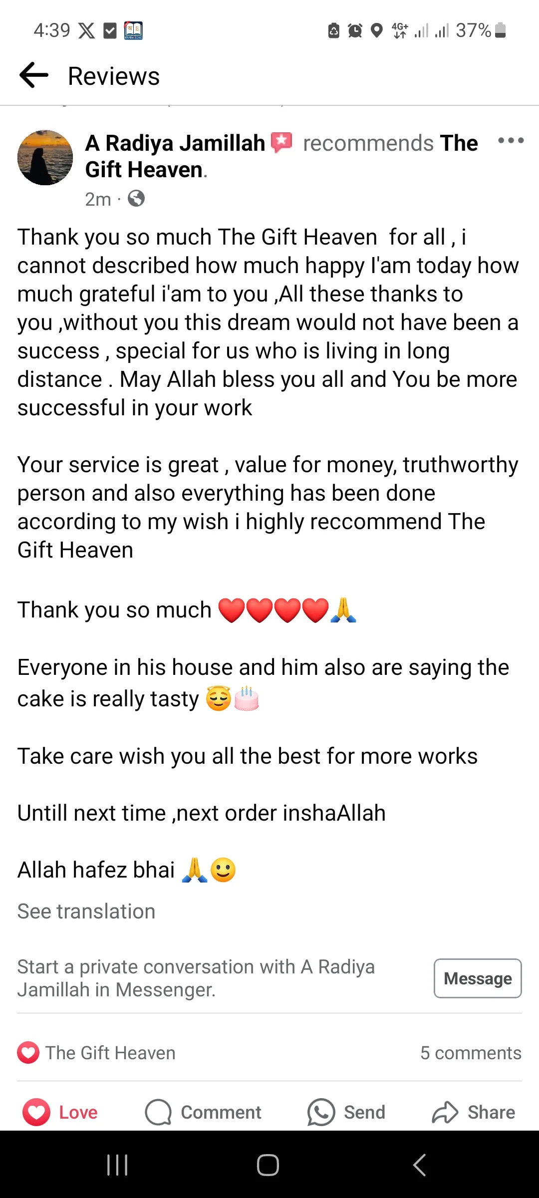 Review of the gift heaven 9