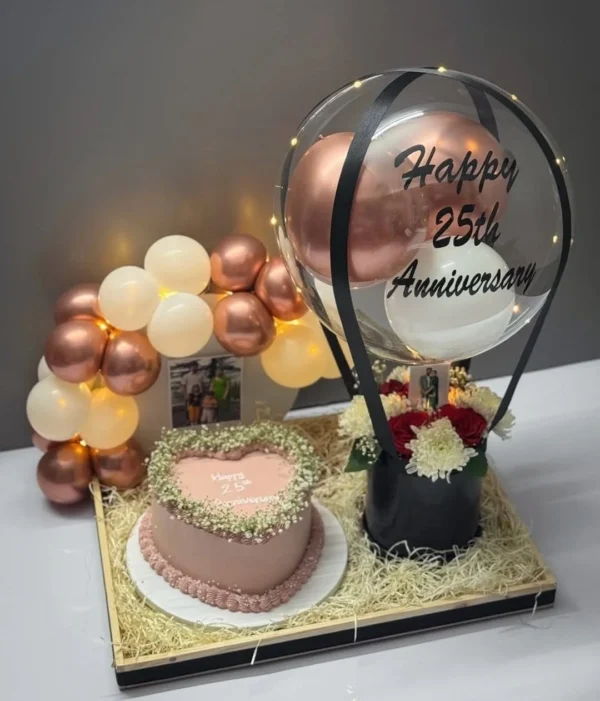Home Premium Anniversary Gift with Wooden Tray